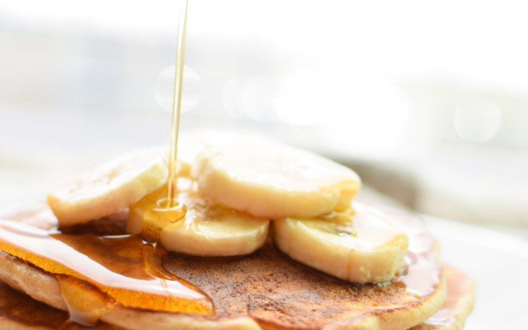 Banana Protein Pancakes Recipe - Delicious, healthy way to eat cake for breakfast! With a little extra protein :)