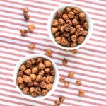 Crispy Cinnamon Roasted Chickpeas - A healthy crunch holiday treat! Four simple ingredients and your home smells amazing! - ProjectMealPlan.com