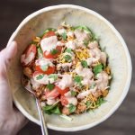 Meal Prep Turkey Taco Black Bean Salads - An easy recipe with ground turkey, black beans and veggies cooked in one pot! Easy meal prep right here! - ProjectMealPlan.com