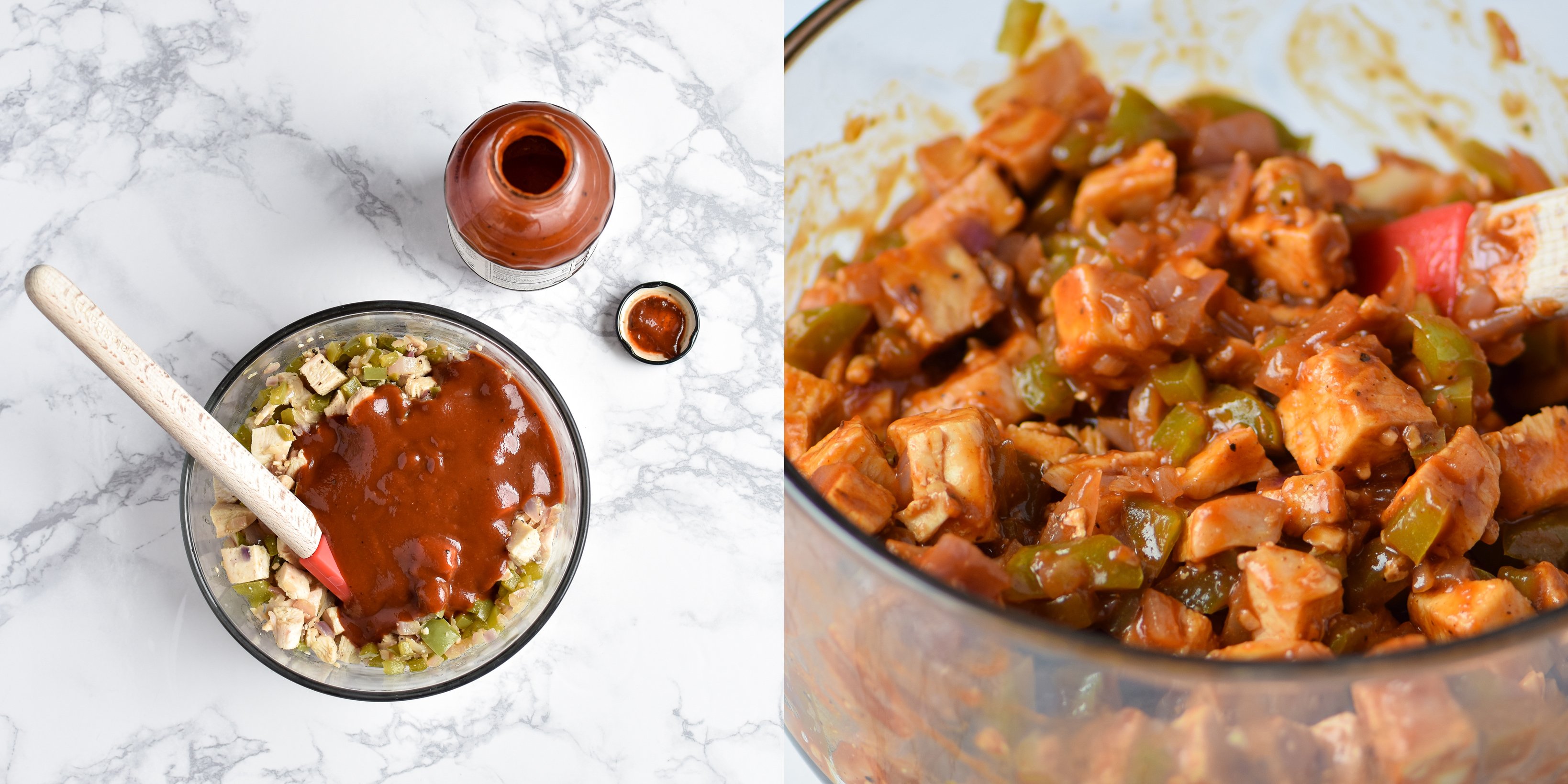 Quick BBQ Chicken Quesadillas (Make-Ahead Filling Recipe) - Delicious BBQ chicken quesadillas made in 10 minutes with pre-made filling! - ProjectMealPlan.com