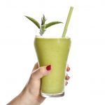 Creamy Avocado Mint Green Smoothie Recipe - Overflowing with fruits, veggies, and fresh minty goodness, like a summer shamrock shake! - ProjectMealPlan.com