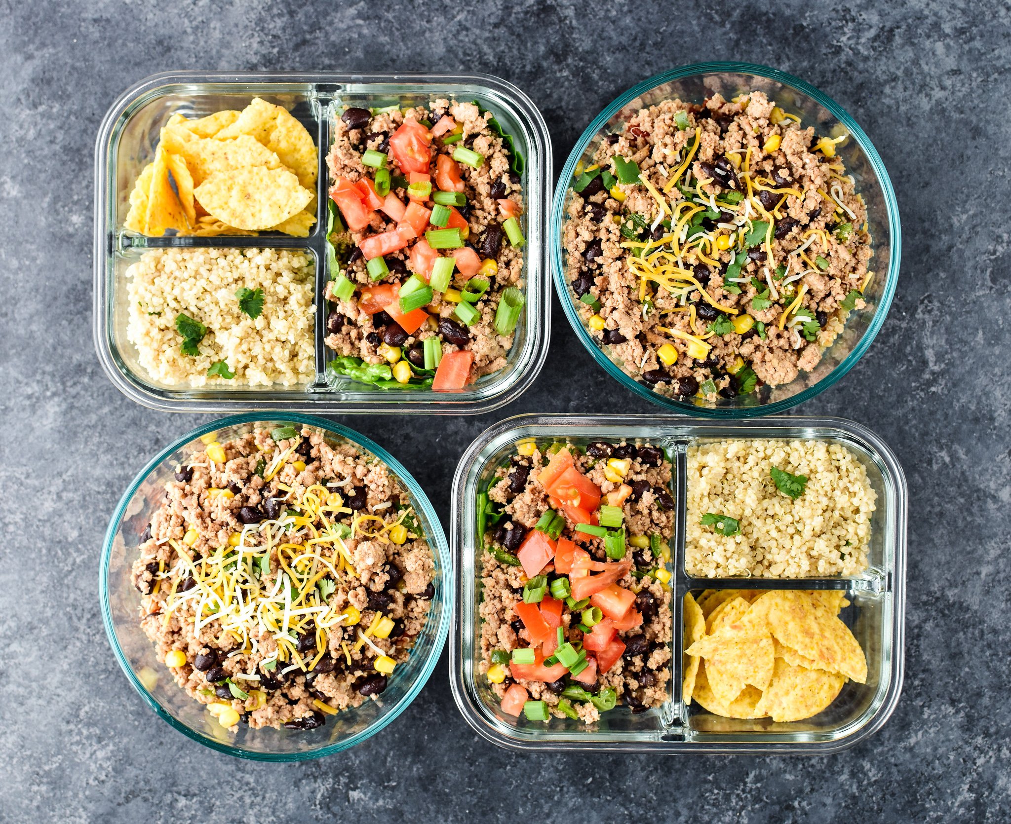Hot & Cold Turkey Taco Meal Prep [+video!] - Project Meal Plan