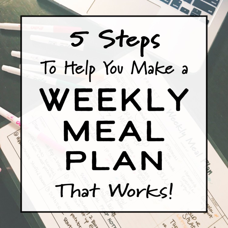 5 steps to meal plan