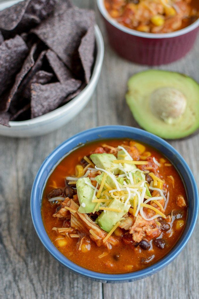 Sweet potato chicken chili from the lean green bean made in the Instant Pot.
