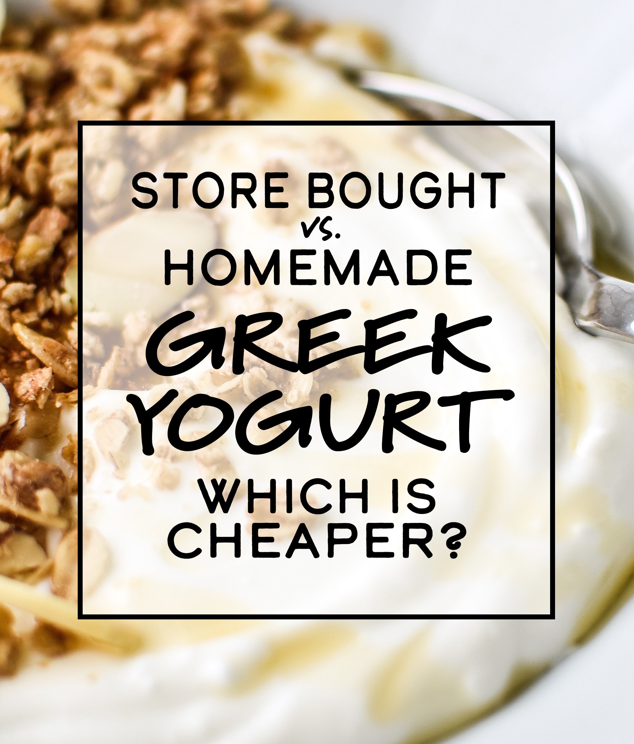Store Bought vs. Homemade Greek Yogurt