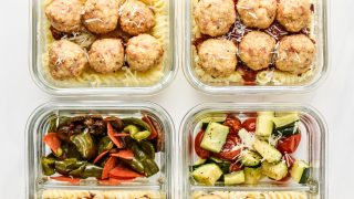 Chicken Meatballs Two Ways Meal Prep Lunches - Project Meal Plan