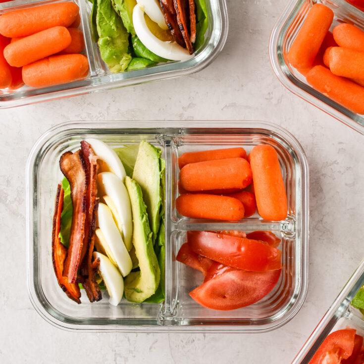 Image for BLTA Lettuce Wraps Meal Prep