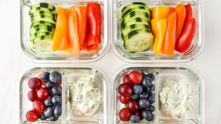 Herbed Goat Cheese Rainbow Snack Boxes - Project Meal Plan