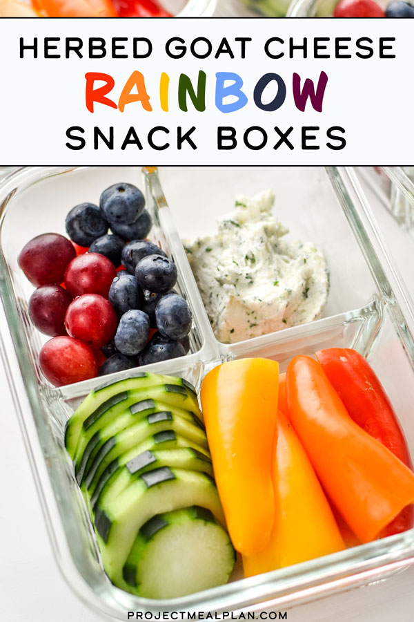 Herbed Goat Cheese Rainbow Snack Boxes Project Meal Plan