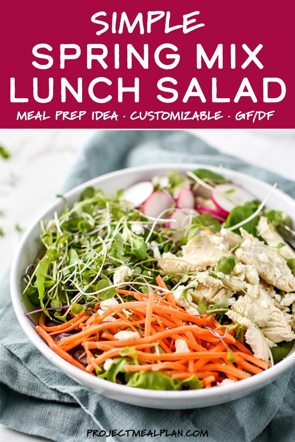 Simple Spring Mix Lunch Salad Project Meal Plan