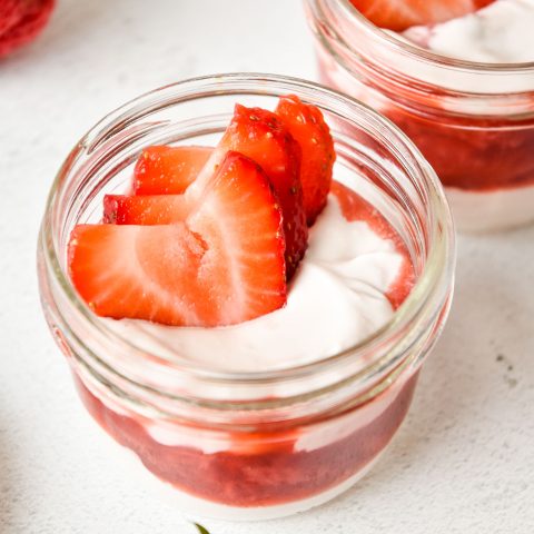 Strawberry Whipped Yogurt Cups - Project Meal Plan