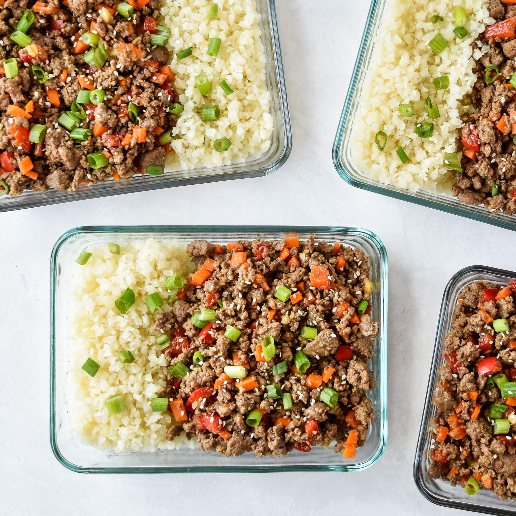 Meal Prep Ginger Ground Beef Bowls (Whole30 & Paleo)