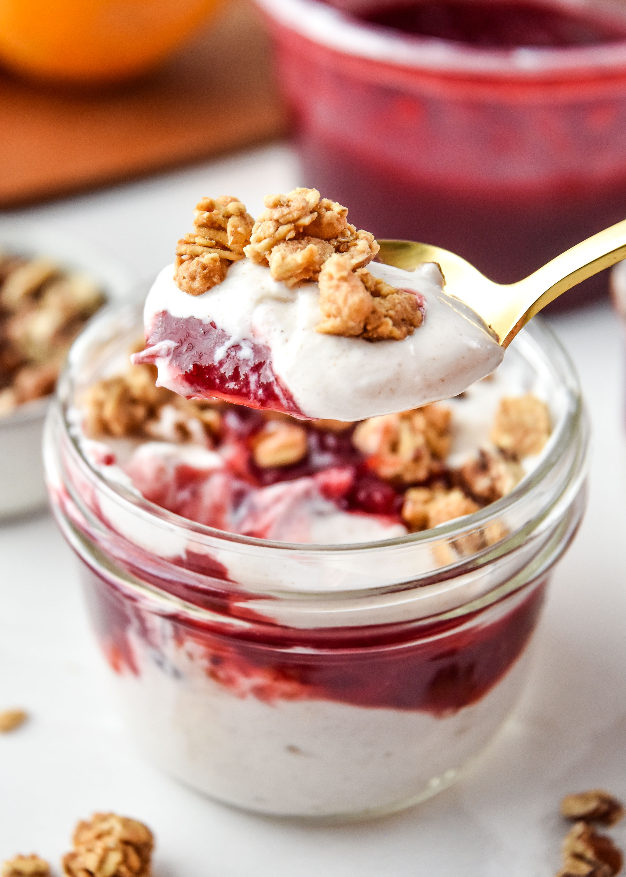 Cinnamon Orange Cranberry Yogurt Parfaits - Project Meal Plan