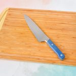 sharp knife and cutting board.