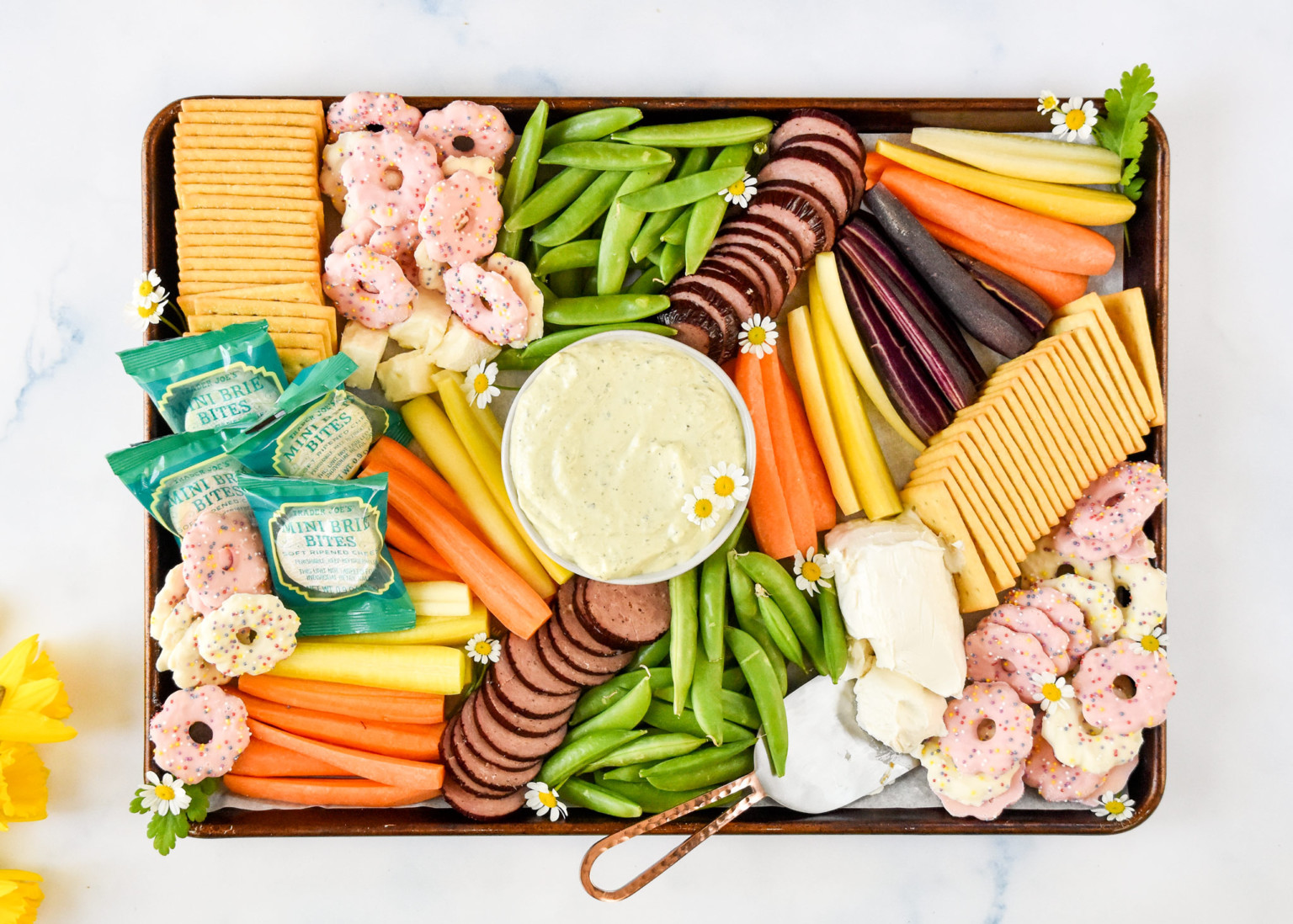 Easy Trader Joe's Spring Snack Board Project Meal Plan