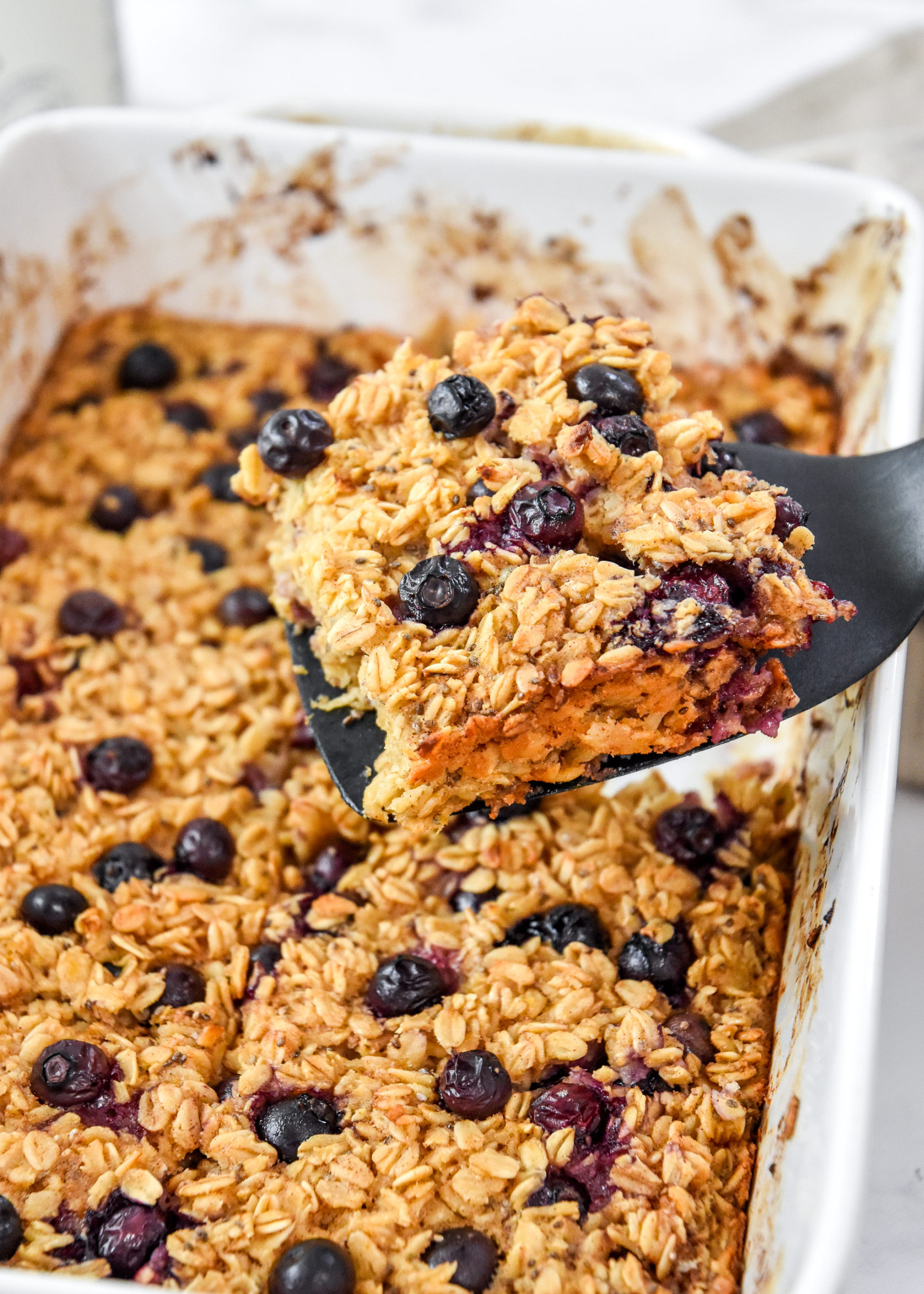 Easy Blueberry Lemon Baked Oatmeal