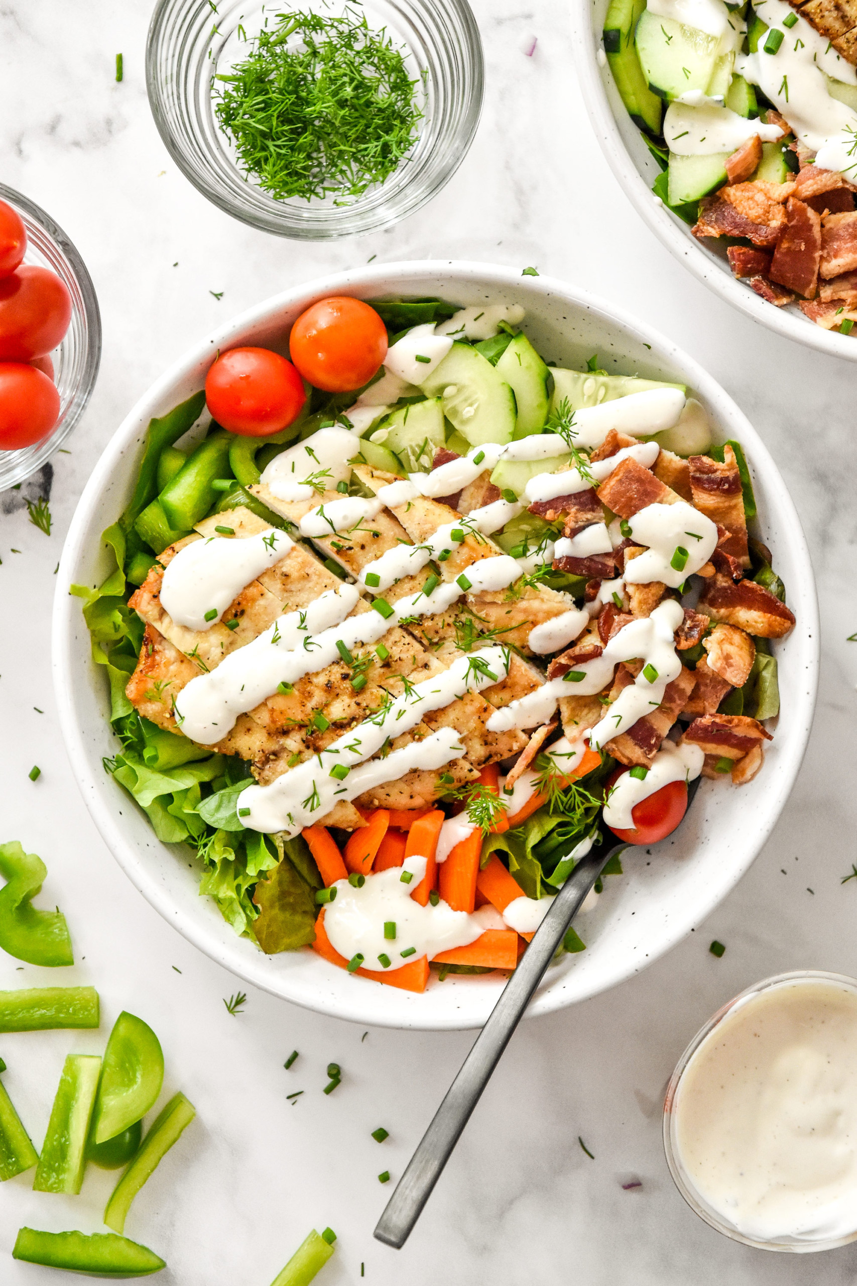 Go-To Chicken Bacon Ranch Salad
