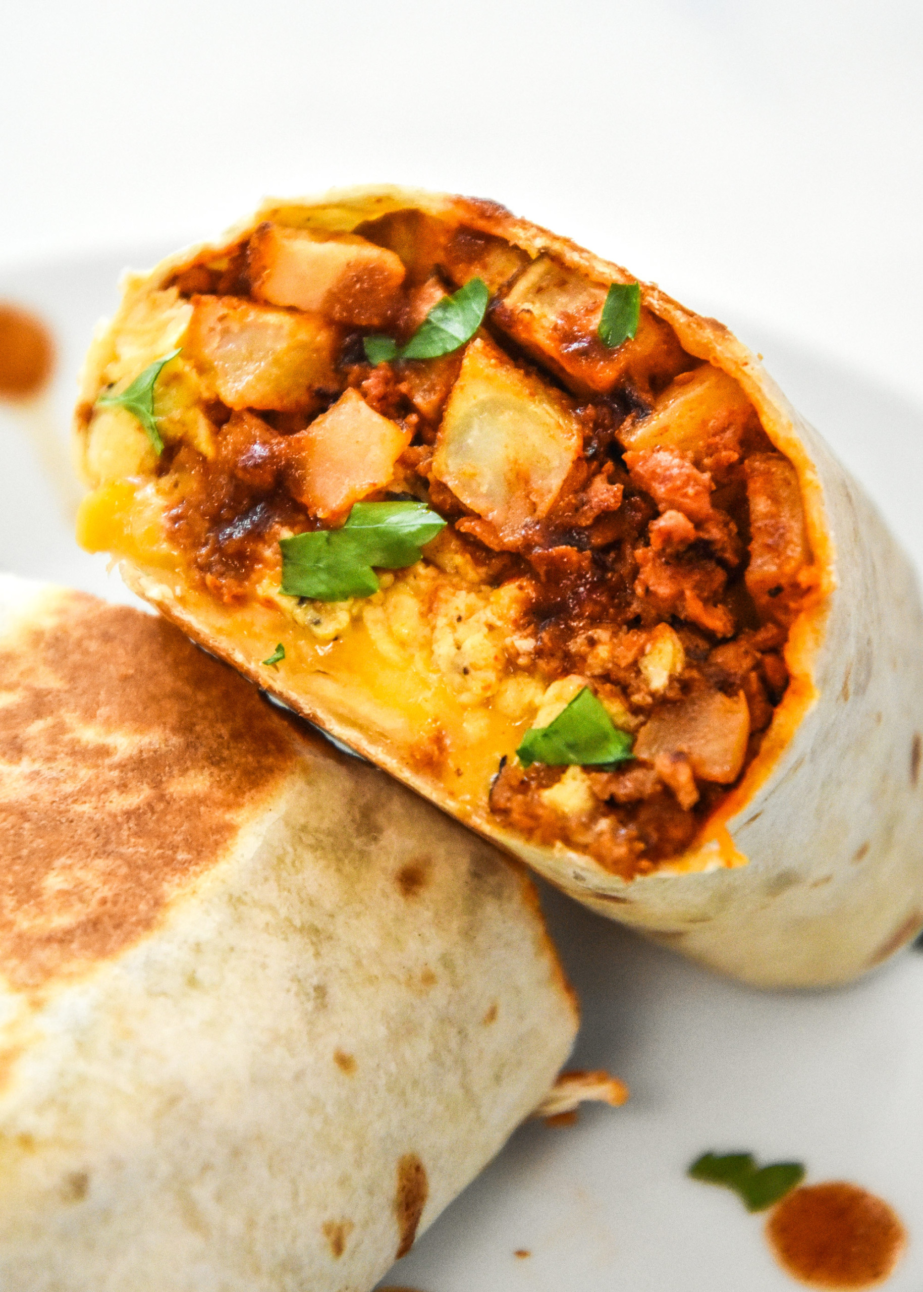 Meal Prep Soy Chorizo Breakfast Burritos