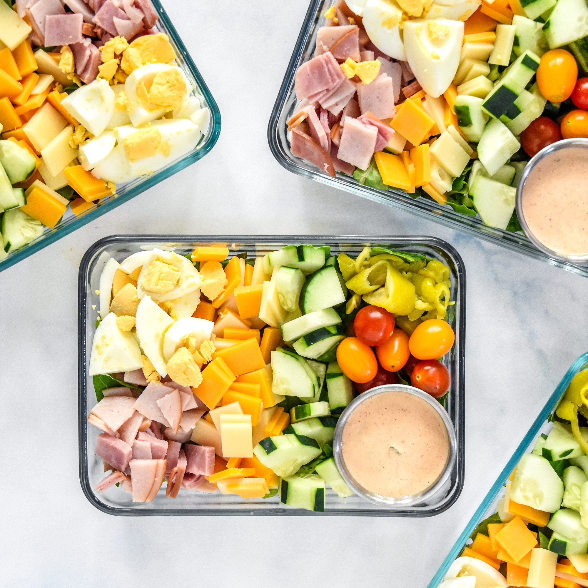 Easy Chef Salad Meal Prep