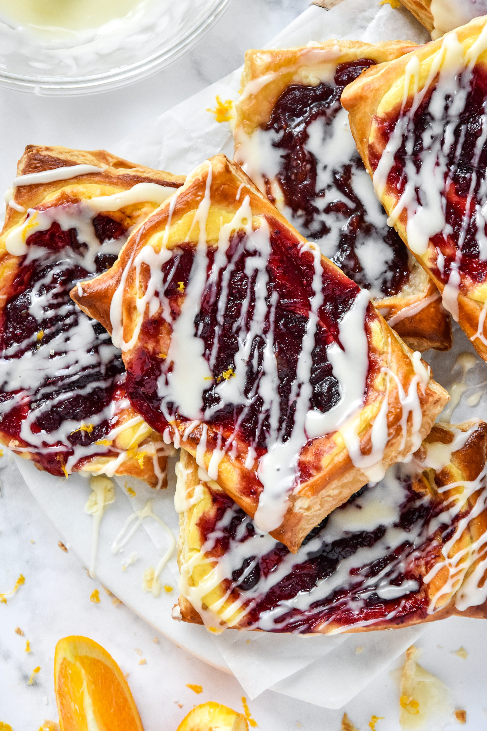 Leftover Cranberry Sauce Cheese Danish