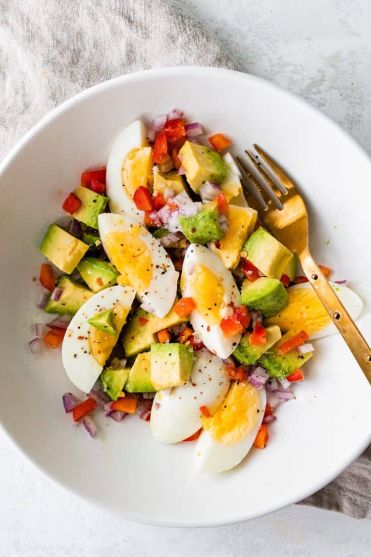 Image for Hard Boiled Egg and Avocado Bowl