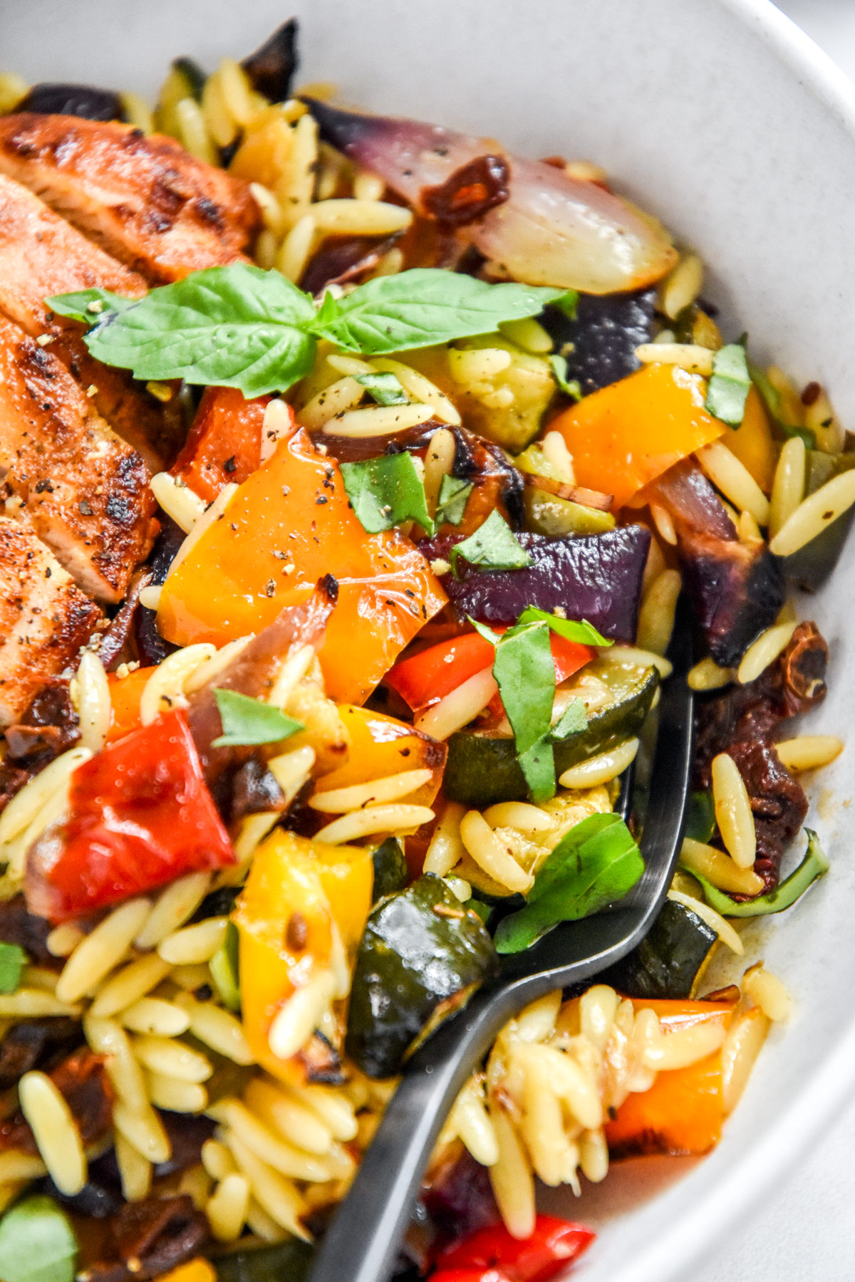 Roasted Vegetable Orzo Salad