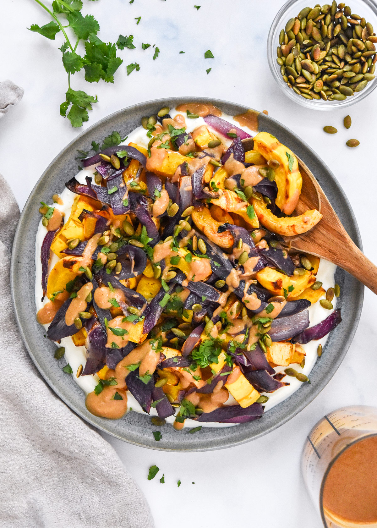 Roasted Squash Salad With Whipped Feta