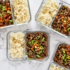 Meal Prep Ginger Ground Beef Bowls -image