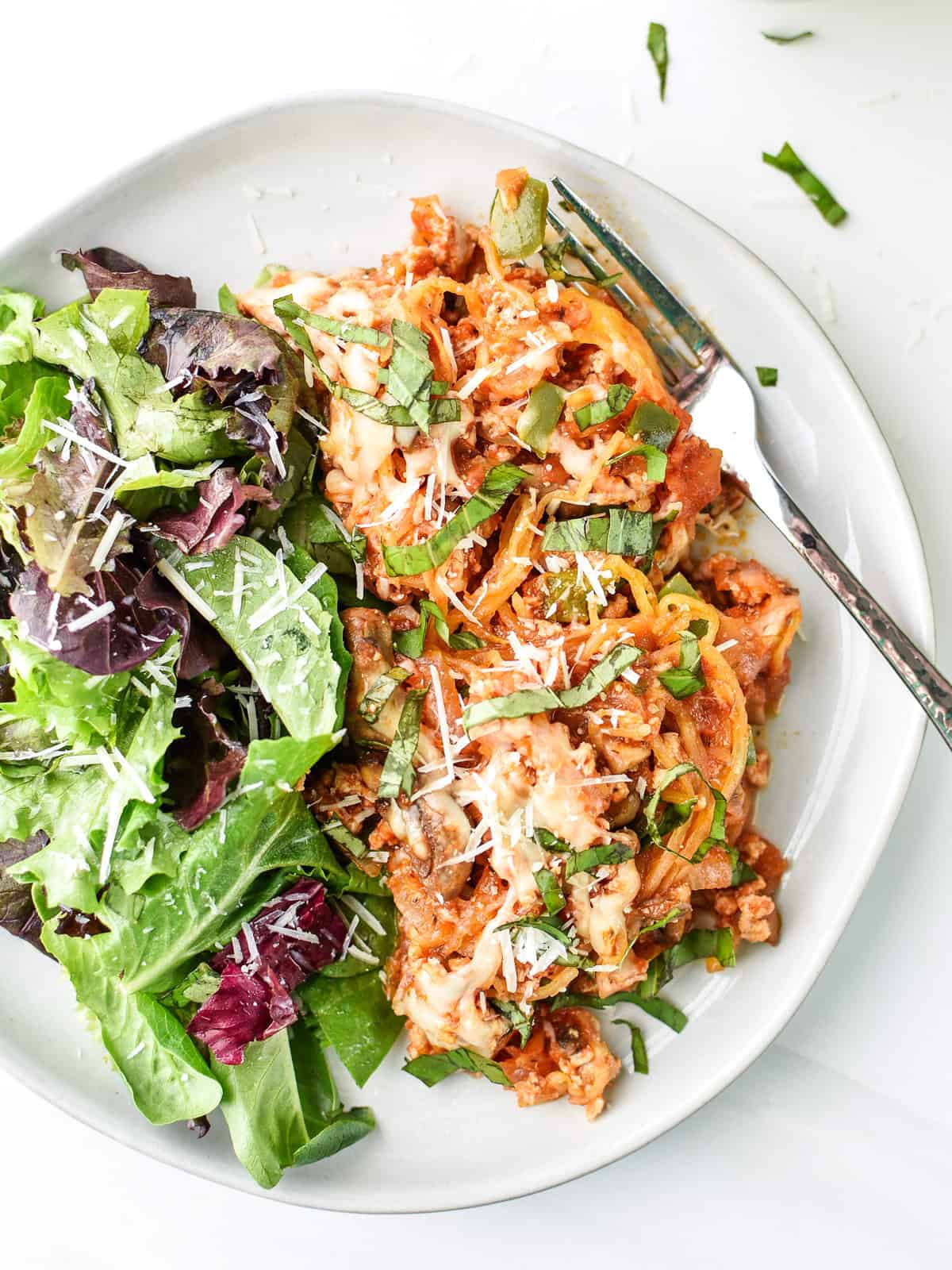 Spaghetti Squash Spaghetti Bake