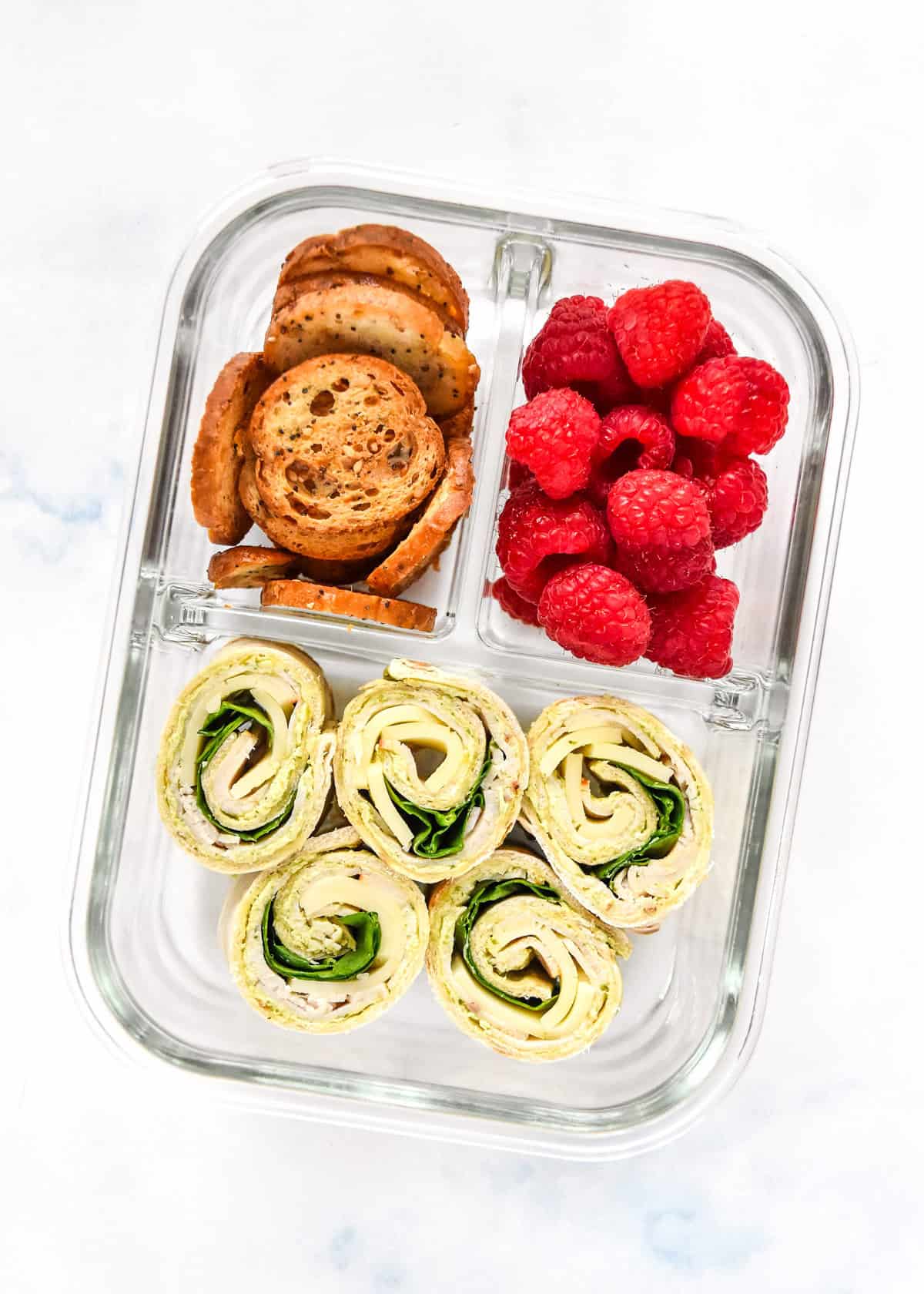 Turkey Pesto Pinwheels