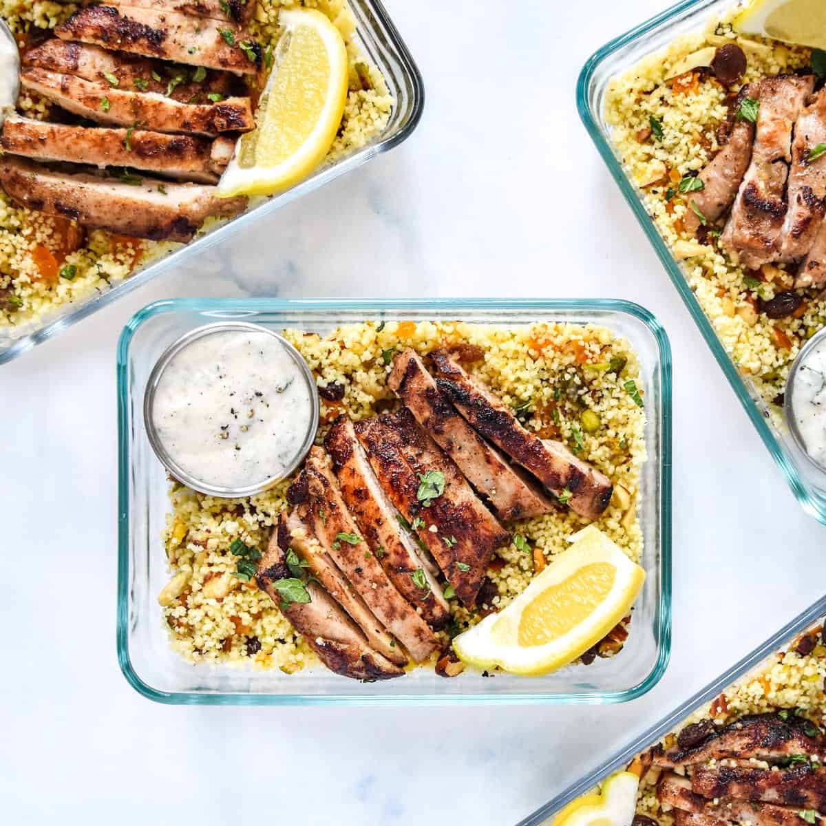 Moroccan-Inspired Spiced Chicken Couscous Bowls