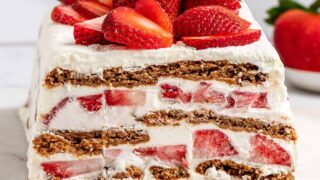 Strawberry Gingersnap Icebox Cake - Project Meal Plan