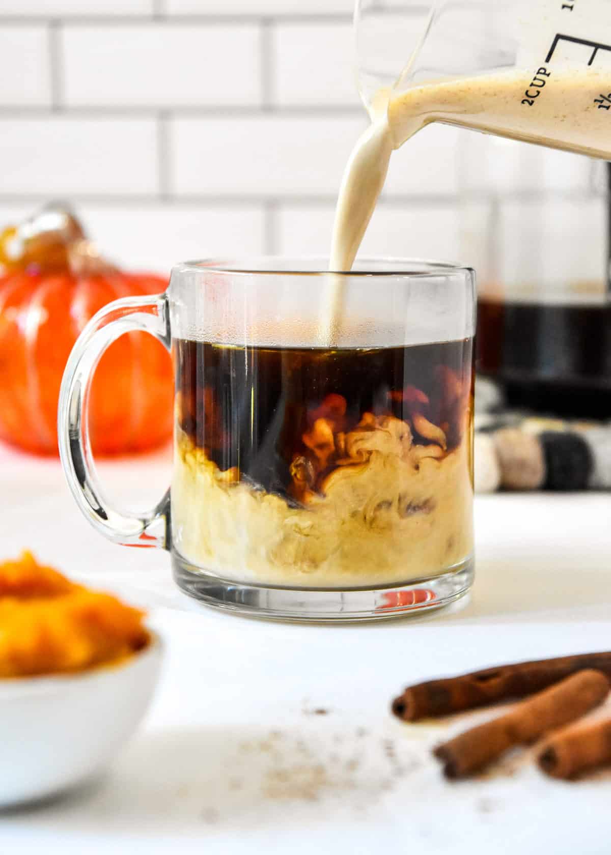 Homemade Pumpkin Spice Coffee Creamer